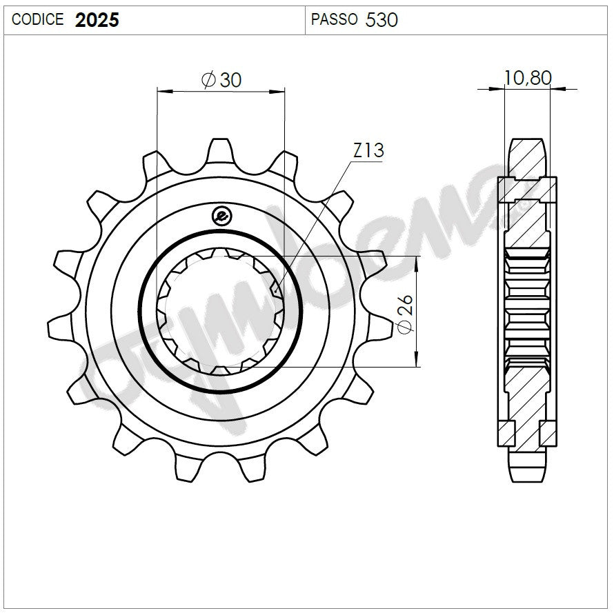 KIT TRASMISSIONE DID YAMAHA Cod. 375464000