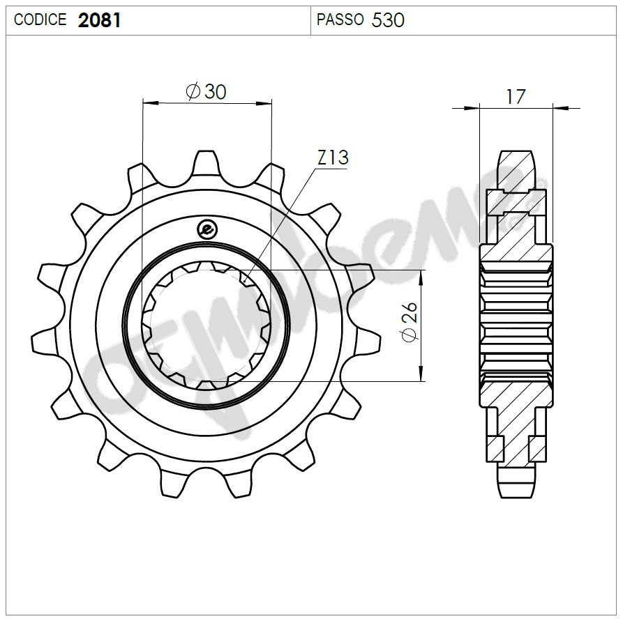 KIT TRASMISSIONE DID HONDA Cod. 375611000