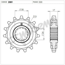 Carica l'immagine nel visualizzatore di Gallery, KIT TRASMISSIONE DID HONDA Cod. 376094000