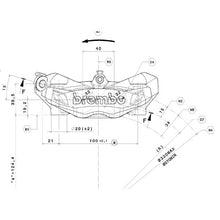 Carica l'immagine nel visualizzatore di Gallery, BREMBO - PINZA RADIALE ANTERIORE BREMBO 20B69084