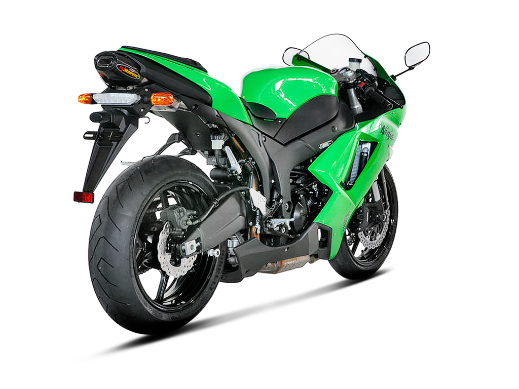 Akrapovic Silenziatore Kawasaki ZX-6 R 2007–2008 — S-K6SO5-HACT