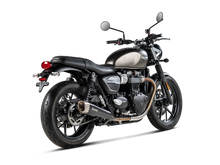 Carica l'immagine nel visualizzatore di Gallery, Akrapovic Silenziatore Triumph STREET TWIN 2016–2020 — S-T9SO2-HCQTBL