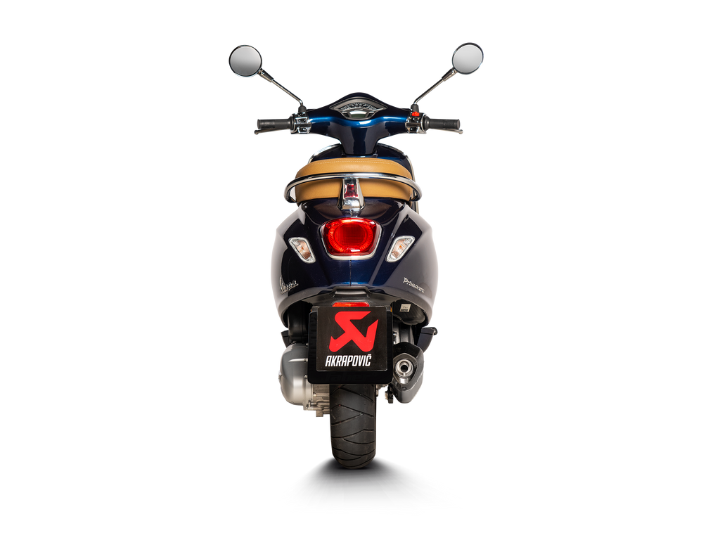 Akrapovic Silenziatore Piaggio Vespa 125/150ie 3V modello con motore iGet 2021–2022 — S-VE125SO3-HZBL