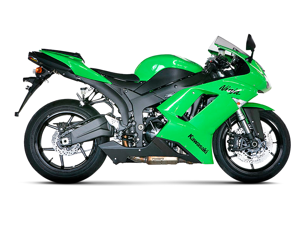 Akrapovic Silenziatore Kawasaki ZX-6 R 2007–2008 — S-K6SO5-HACT