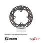 BREMBO - DISCO SERIE ORO FISSO 68B40749 Posteriore