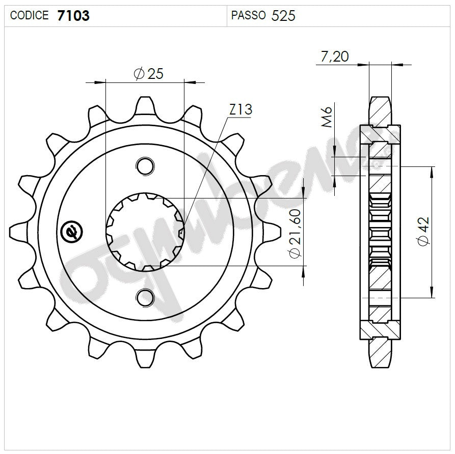 KIT TRASMISSIONE TROFEO SUZUKI Cod. 2555801644