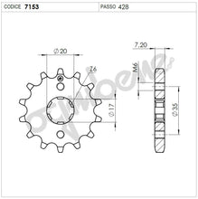 Carica l'immagine nel visualizzatore di Gallery, KIT TRASMISSIONE TROFEO HONDA  Cod. 255482000