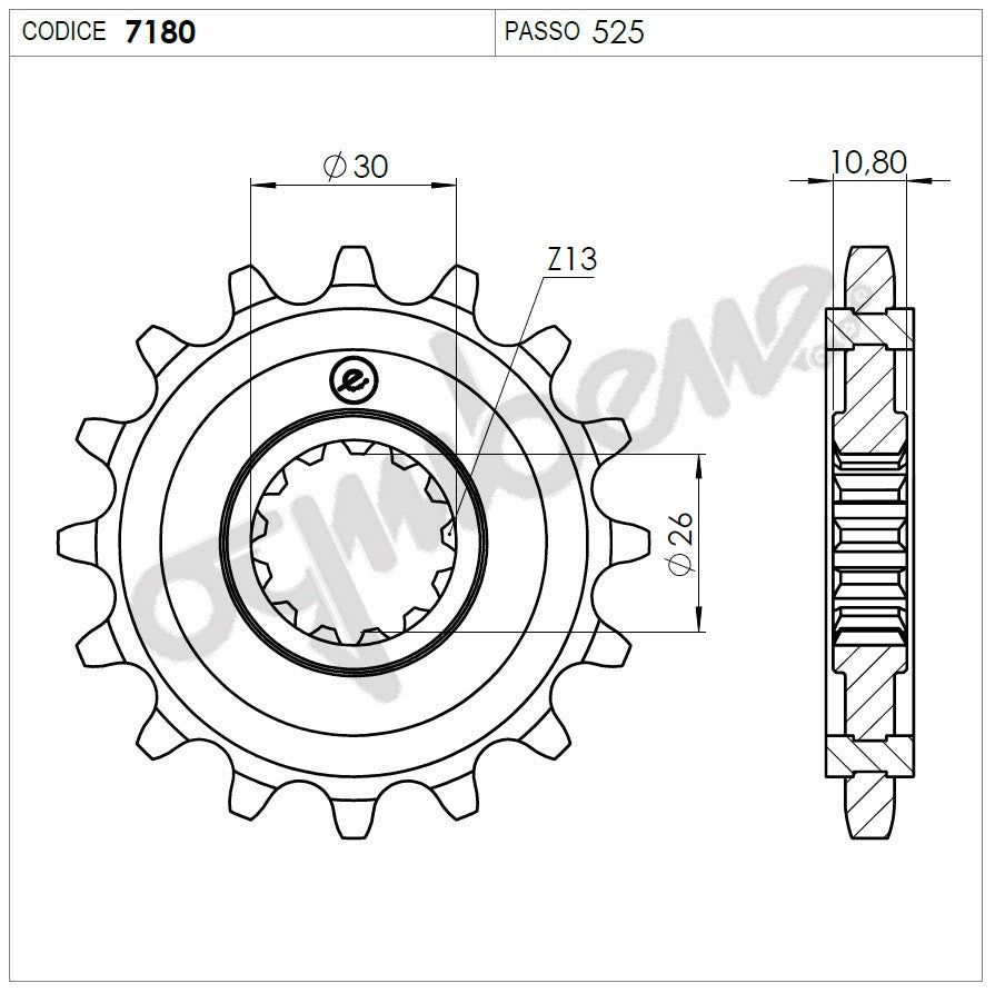 KIT TRASMISSIONE DID YAMAHA Cod. 376316000