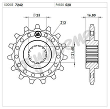 Carica l'immagine nel visualizzatore di Gallery, KIT TRASMISSIONE DID HONDA Cod. 376165111