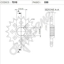 Carica l'immagine nel visualizzatore di Gallery, KIT TRASMISSIONE TROFEO HONDA Cod. 256256000
