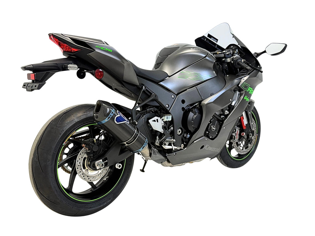 Termignoni K091094SR01 — scarico montato sulla moto, vista 2