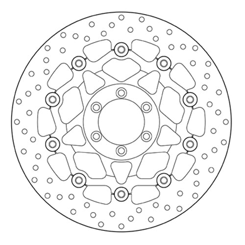 BREMBO - DISCO SERIE ORO FLOTTANTE 78B408A7 Anteriore