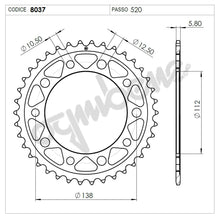 Carica l'immagine nel visualizzatore di Gallery, KIT TRASMISSIONE DID HONDA Cod. 376321000