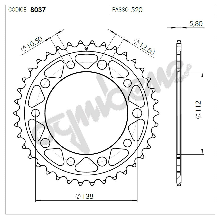 KIT TRASMISSIONE DID HONDA Cod. 376165111