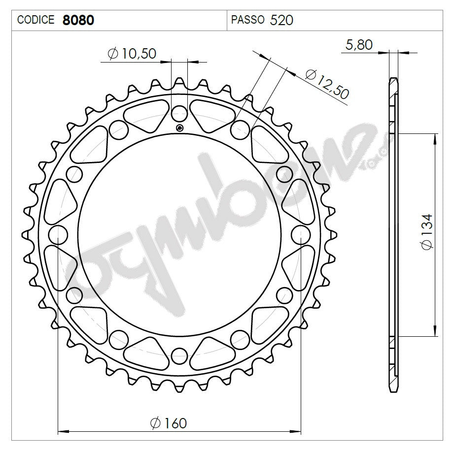 KIT TRASMISSIONE DID RACING HONDA Cod. 37A113