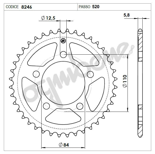 KIT TRASMISSIONE DID HONDA Cod. 376046111