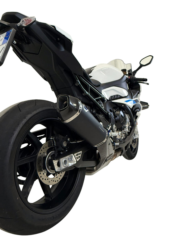 Termignoni BW2408040ITC — scarico montato sulla moto, vista 2