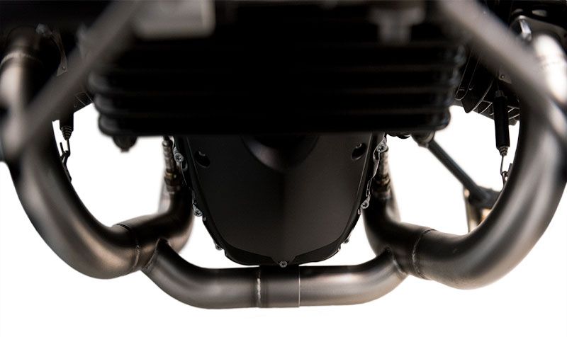 Termignoni BW1409410IXX — scarico montato sulla moto, vista 1