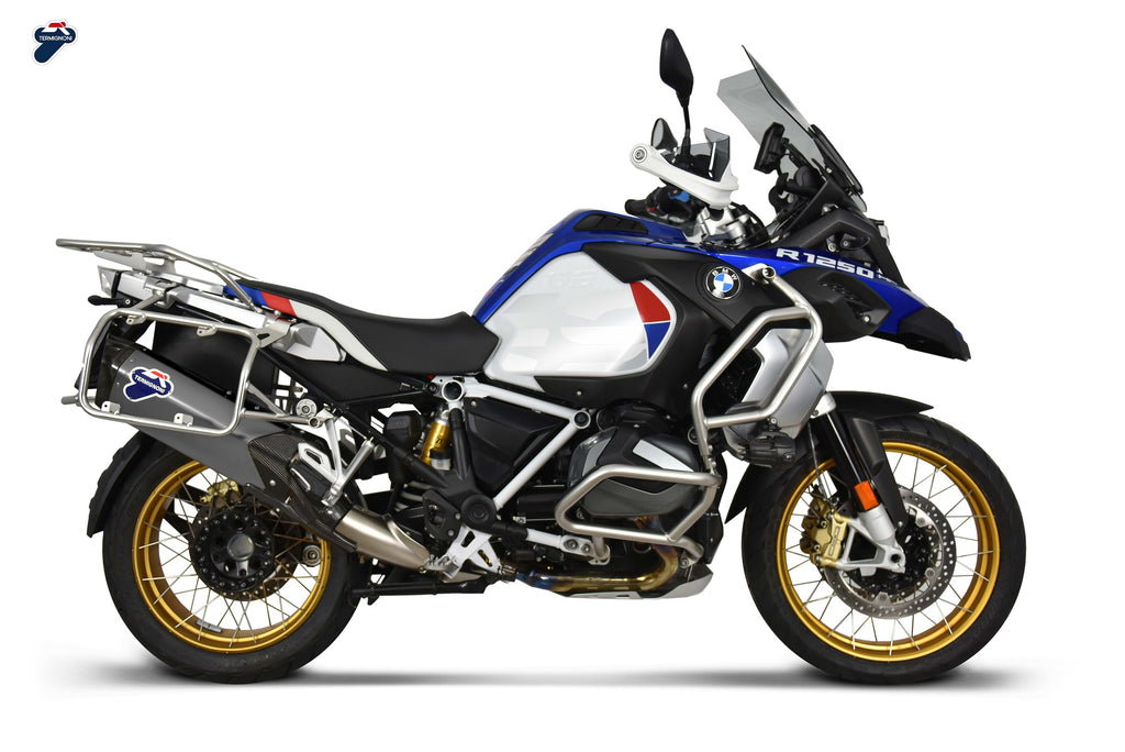 Termignoni BW2208040ITC — scarico montato sulla moto, vista 1