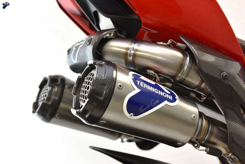 Termignoni D20009400TTC — scarico montato sulla moto, vista 2
