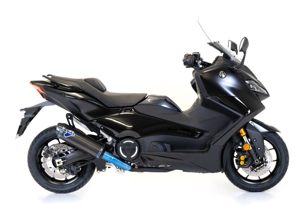 Termignoni Y12609400BCC — scarico montato sulla moto, vista 1