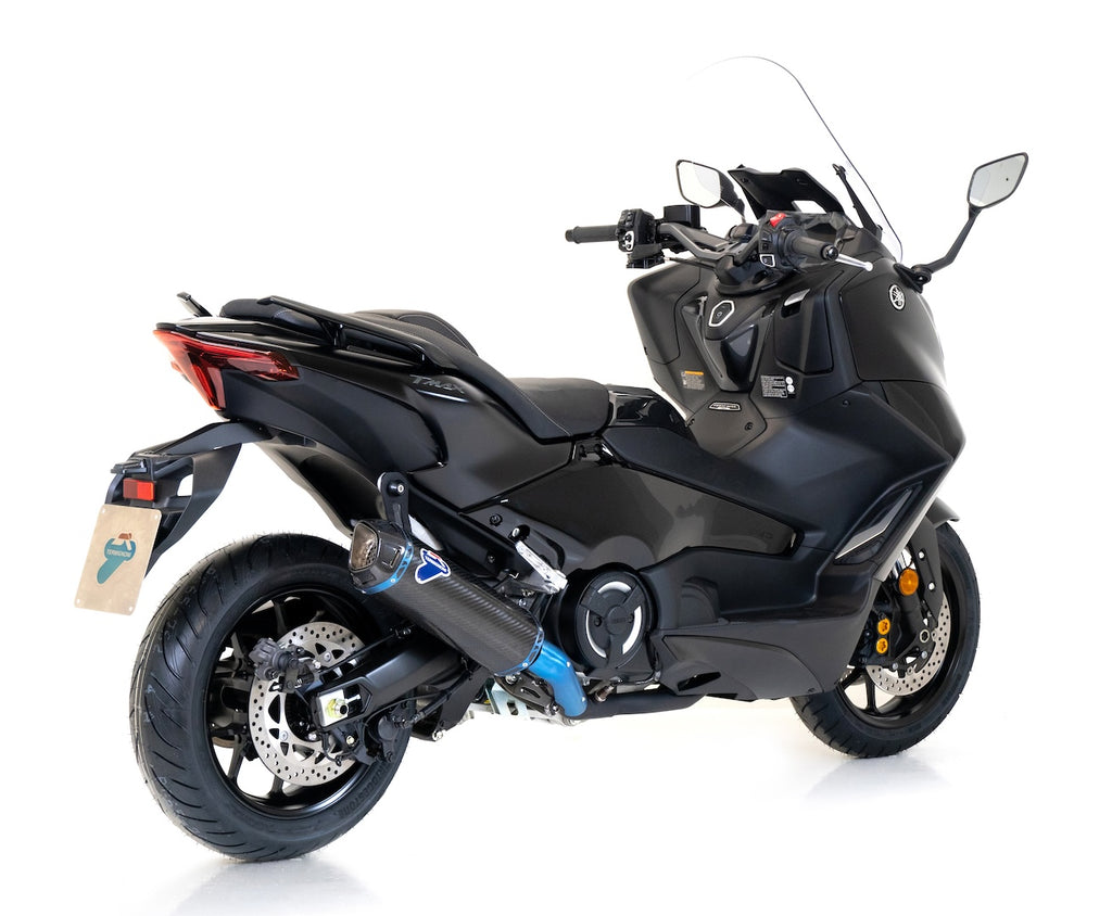 Termignoni Y12609400BCC — scarico montato sulla moto, vista 2