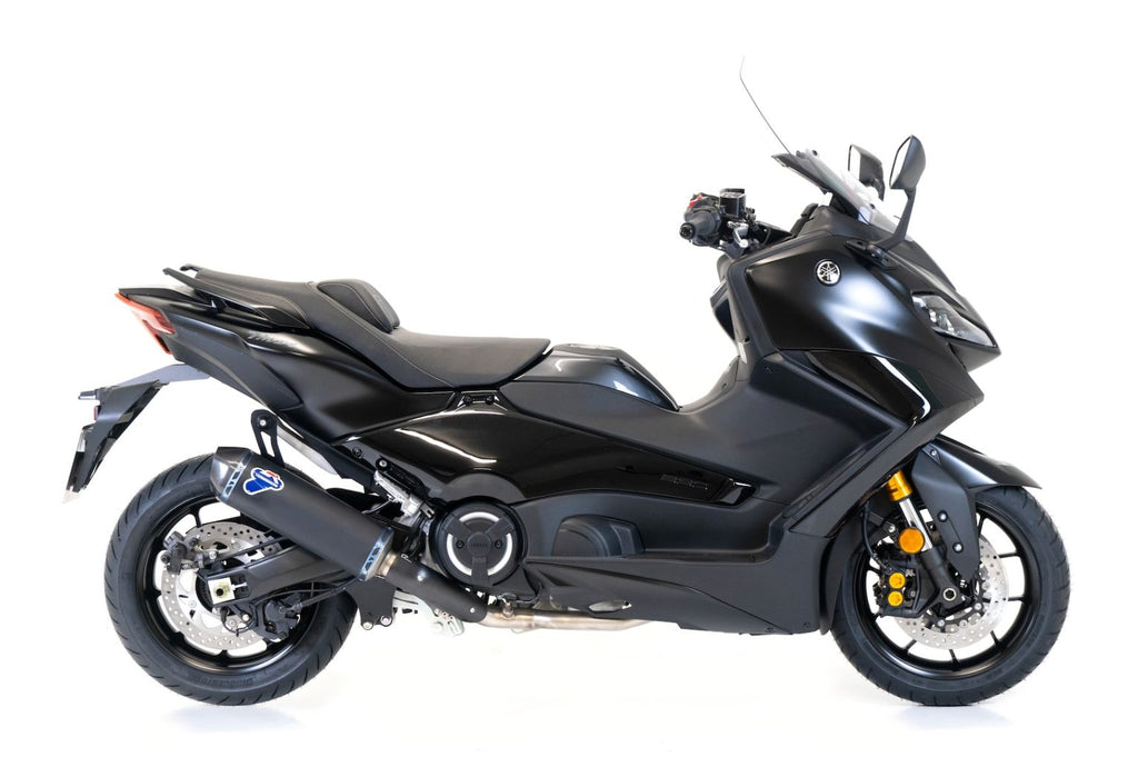 Termignoni Y12609400INC — scarico montato sulla moto, vista 1