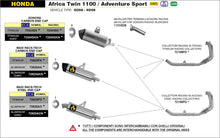 Carica l'immagine nel visualizzatore di Gallery, ARROW IMPIANTO SCRICO HONDA AFRICA TWIN 1100 - ADV SPORT '20/21