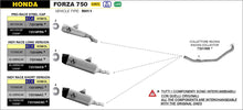 Carica l'immagine nel visualizzatore di Gallery, ARROW IMPIANTO SCARICO HONDA FORZA 750 '21/24