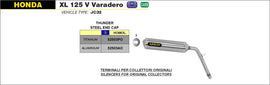 ARROW IMPIANTO SCARICO HONDA XL 125 V VARADERO '01/12