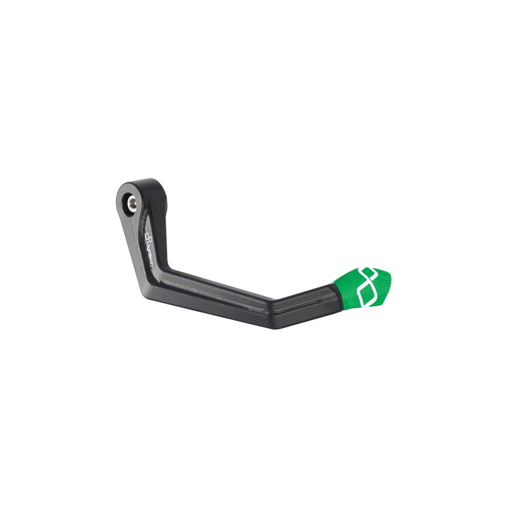 Lightech Protezione In Alluminio Leva Freno - Interasse 132 Mm / Terminale Colorato - Verde