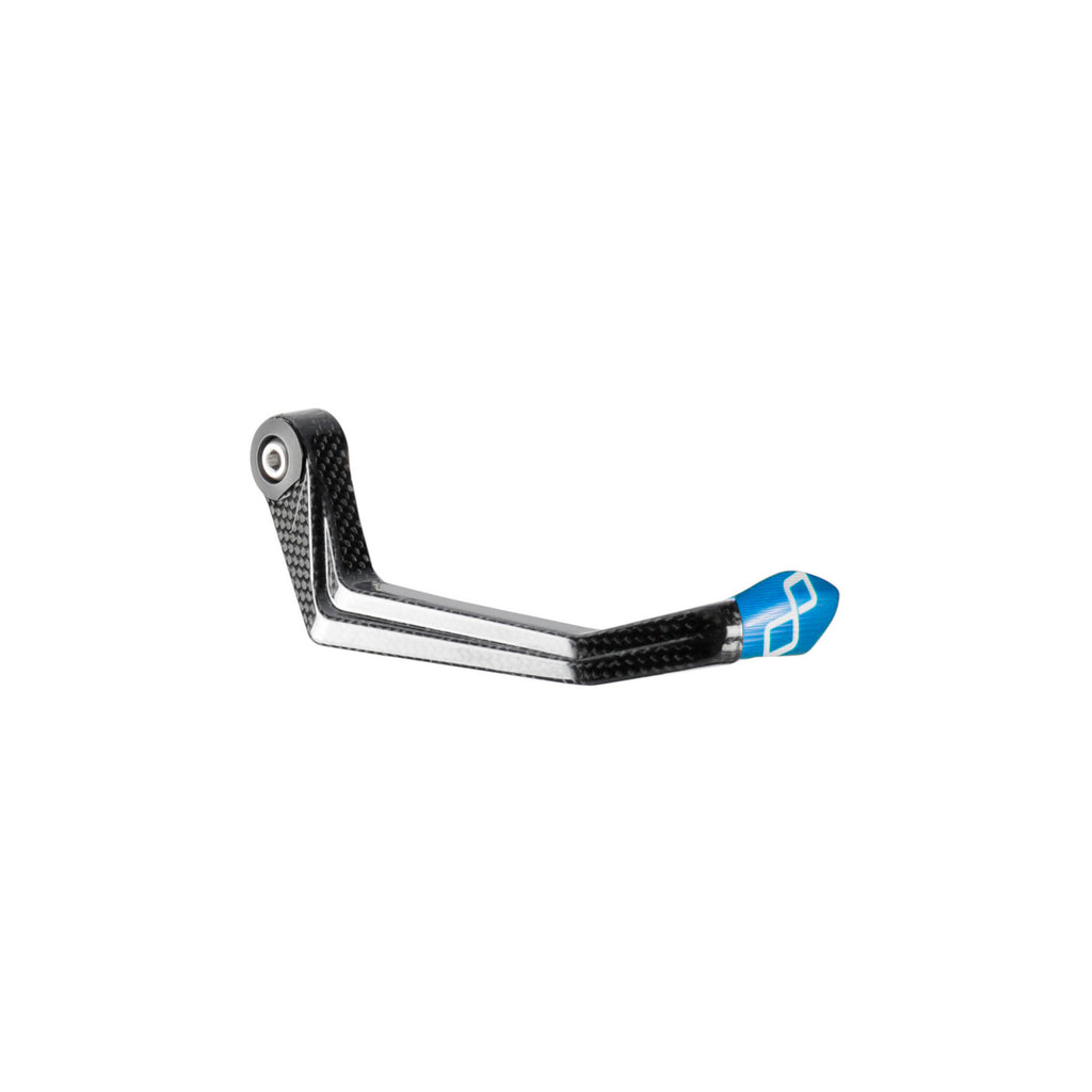 Lightech Protezione Leva Freno in Carbonio/ Terminale Colorato - Interasse 132 mm - Cobalto