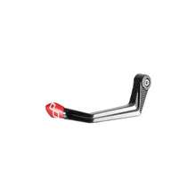Carica l'immagine nel visualizzatore di Gallery, Lightech Protezione Leva Frizione in Carbonio/ Terminale Colorato - Interasse 132 mm - Rosso