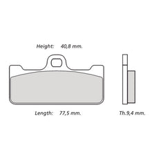 Carica l'immagine nel visualizzatore di Gallery, BREMBO RACING - KIT PASTIGLIE MESCOLA Z04 M029Z04