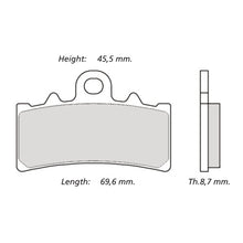 Carica l'immagine nel visualizzatore di Gallery, BREMBO RACING - KIT PASTIGLIE MESCOLA Z04 M079Z04