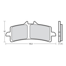 Carica l'immagine nel visualizzatore di Gallery, BREMBO RACING - PASTIGLIA MESCOLA Z10 M497Z10