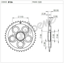 Carica l'immagine nel visualizzatore di Gallery, KIT TRASMISSIONE DID RACING DUCATI Cod. 37A186