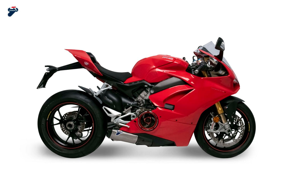 Termignoni D18409400ITA — scarico montato sulla moto, vista 1