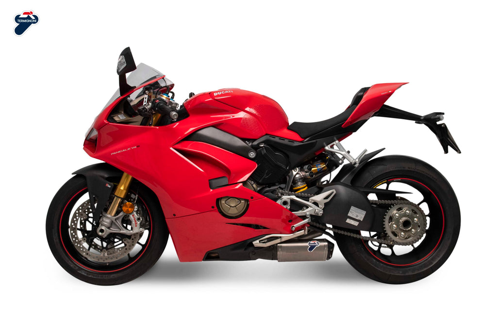 Termignoni D18409400ITA — scarico montato sulla moto, vista 2