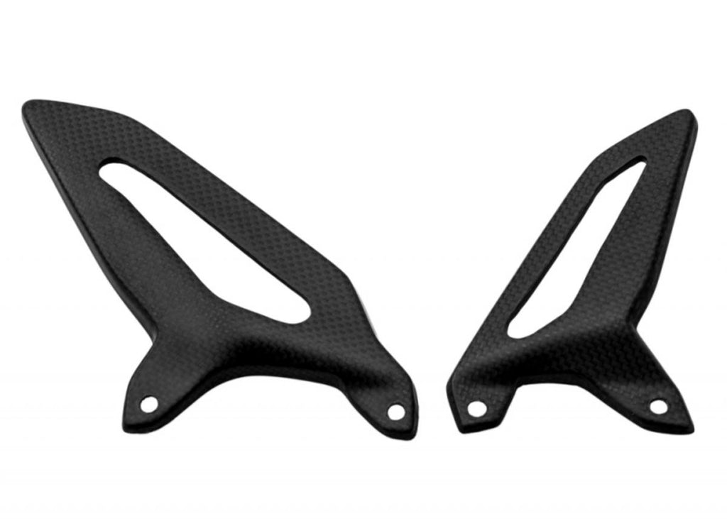 Paratacchi per pedane pilota originali in carbonio Ducati SBK serie Panigale