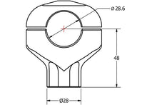 Carica l'immagine nel visualizzatore di Gallery, Riser manubrio conico altezza 48 mm