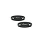 Lightech Coppia Tappi Sede Specchio - Nero