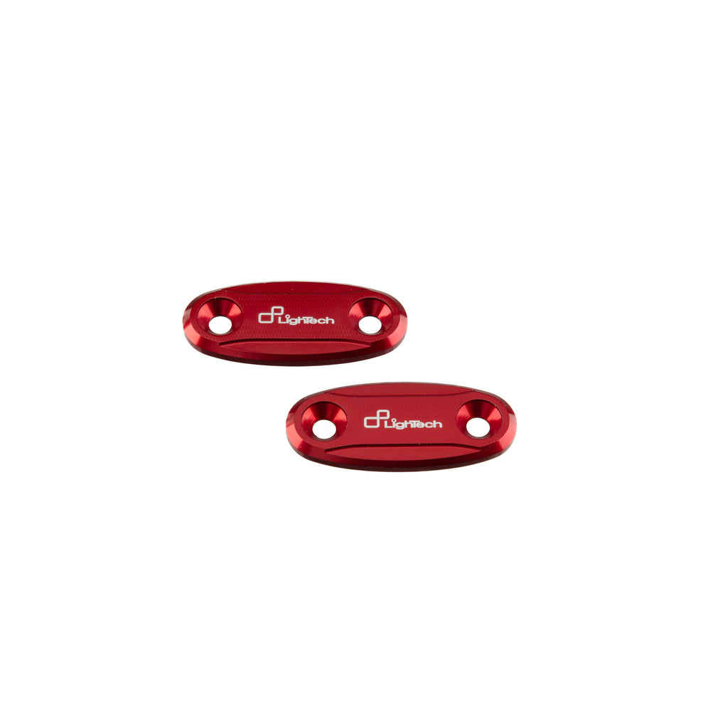Lightech Coppia Tappi Sede Specchio - Rosso