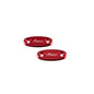 Lightech Coppia Tappi Sede Specchio - Rosso