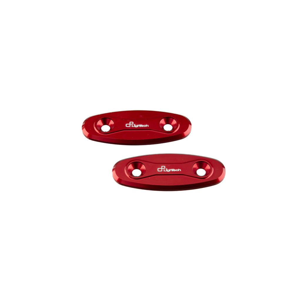 Lightech Coppia Tappi Sede Specchio - Rosso