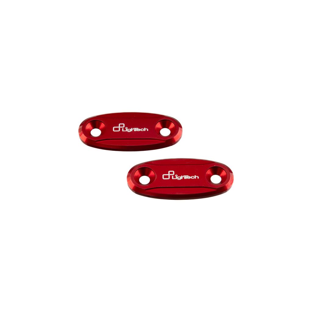 Lightech Coppia Tappi Sede Specchio - Rosso