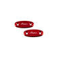 Lightech Coppia Tappi Sede Specchio - Rosso