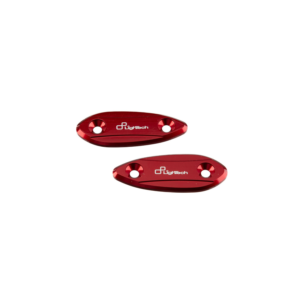Lightech Coppia Tappi Sede Specchio - Rosso