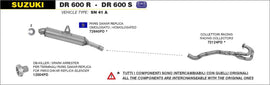 ARROW IMPIANTO SCARICO SUZUKI DR 600 R '85/87 - DR 600 S '85/90