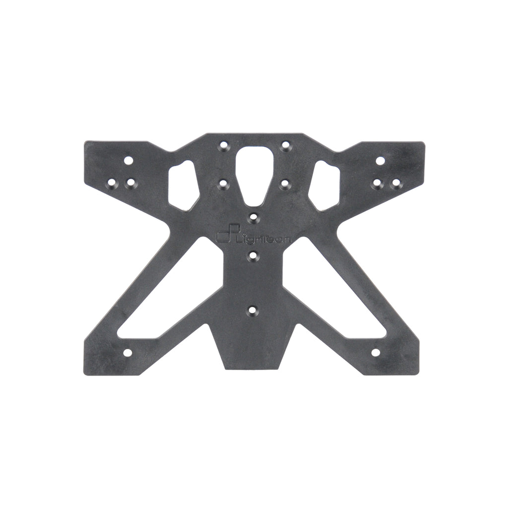 Lightech Supporto targa con staffe catadiottro e frecce inclusi (Mod. A3 Per Spagna) - Nero